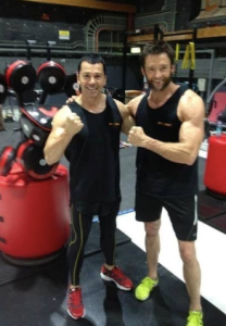 Hugh Jackman using boxmaster boxing machine